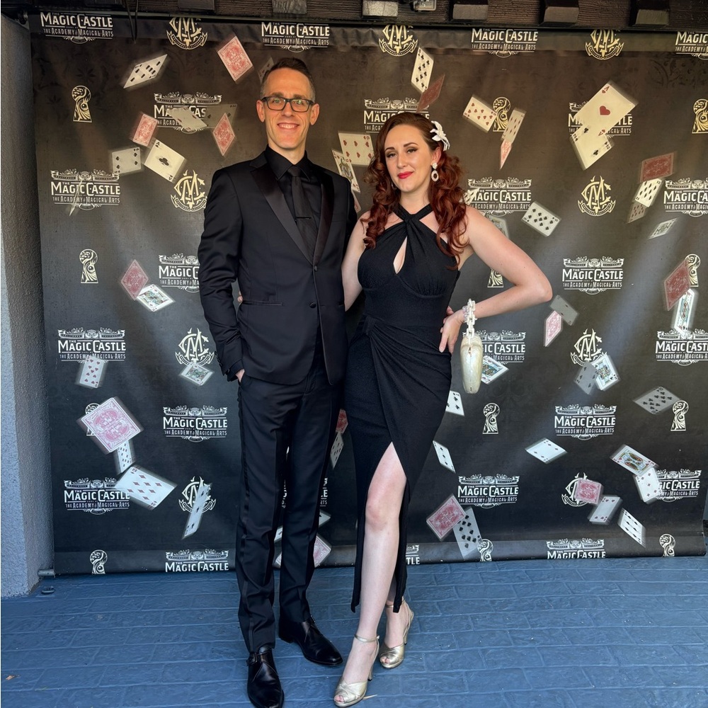 GOLDEN ERA GOWN AND GLOVE SET IN BLACK SPARKLE - VIXEN BY MICHELINE PITT (m)